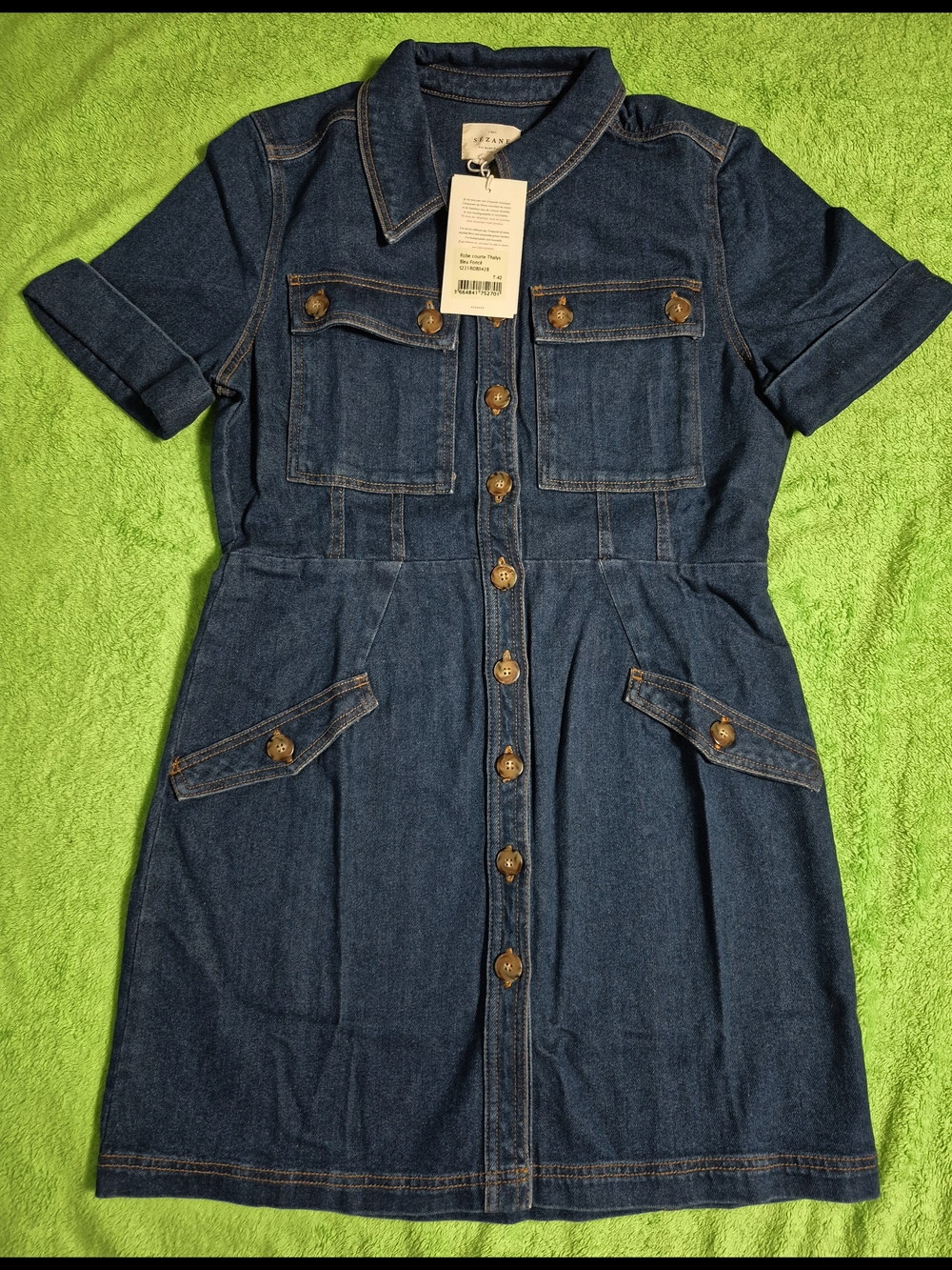 Robe Courte Thalys (Bleu Fonce)